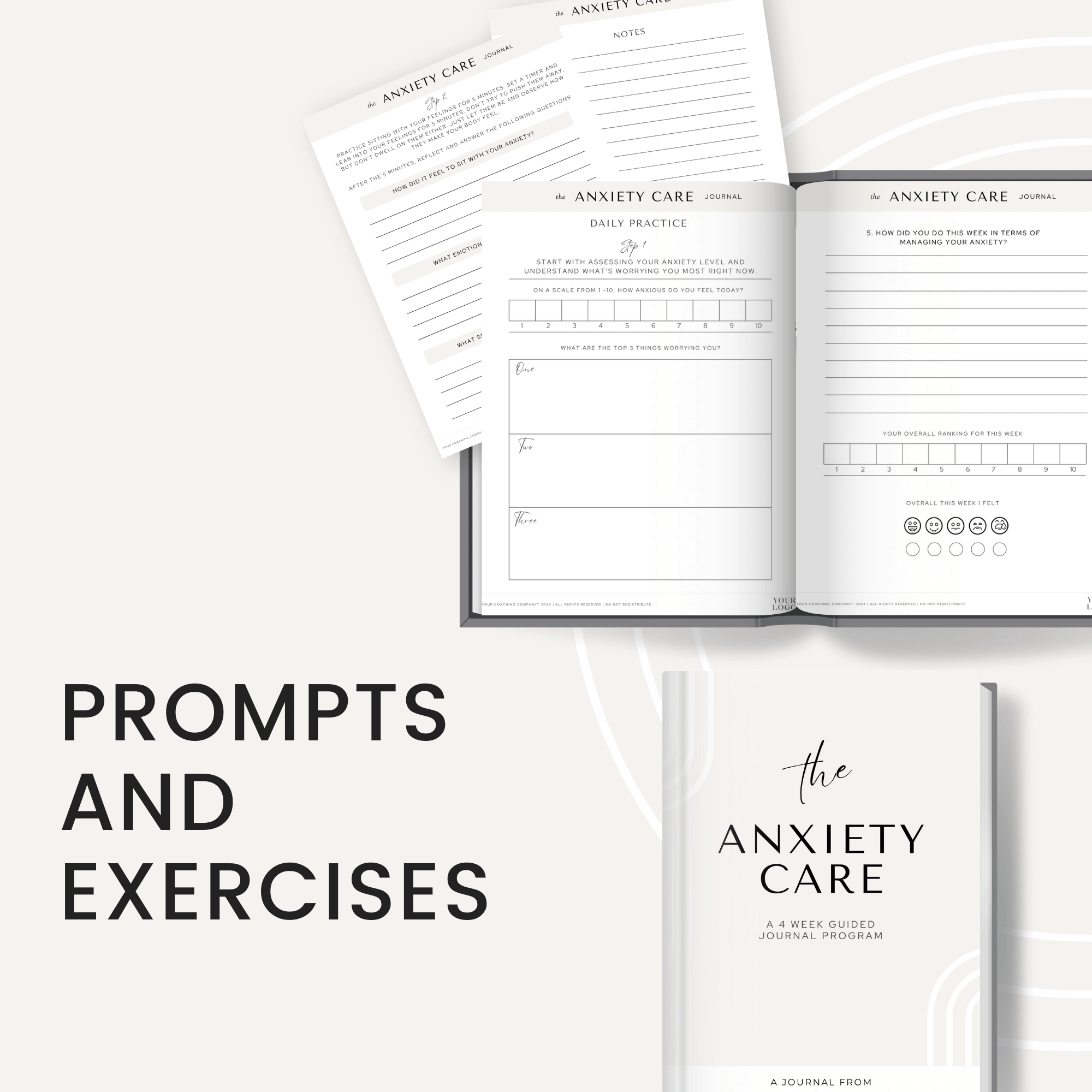 Anxiety Care Journal Prompts and Exercises