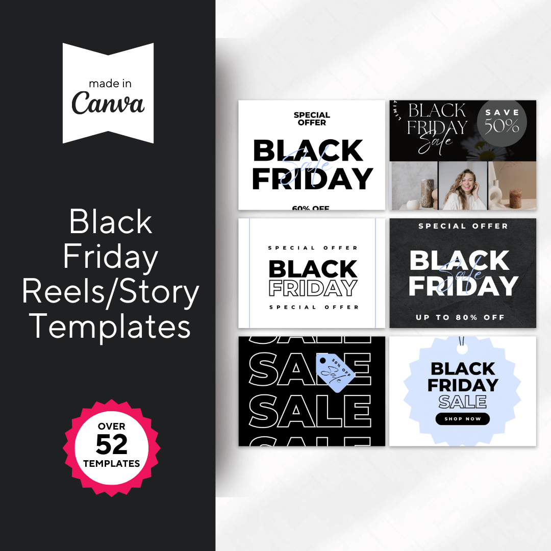Black Friday Done For You Promo Bundle Reels Story Templates