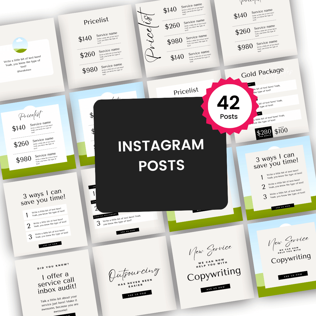 Booked Out Service Provider Kit Instagram Posts