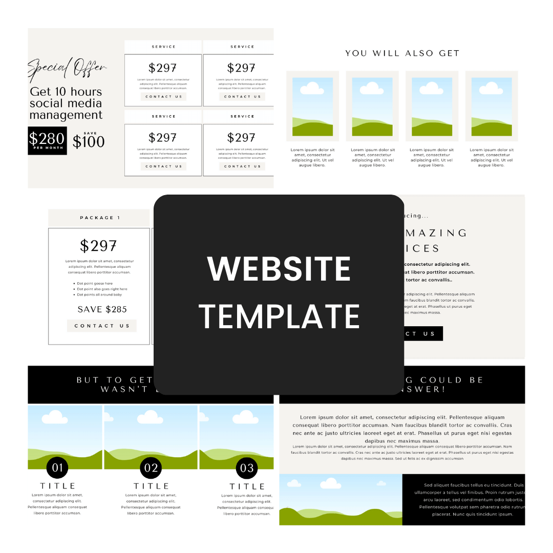 Booked Out Service Provider Kit Website Template