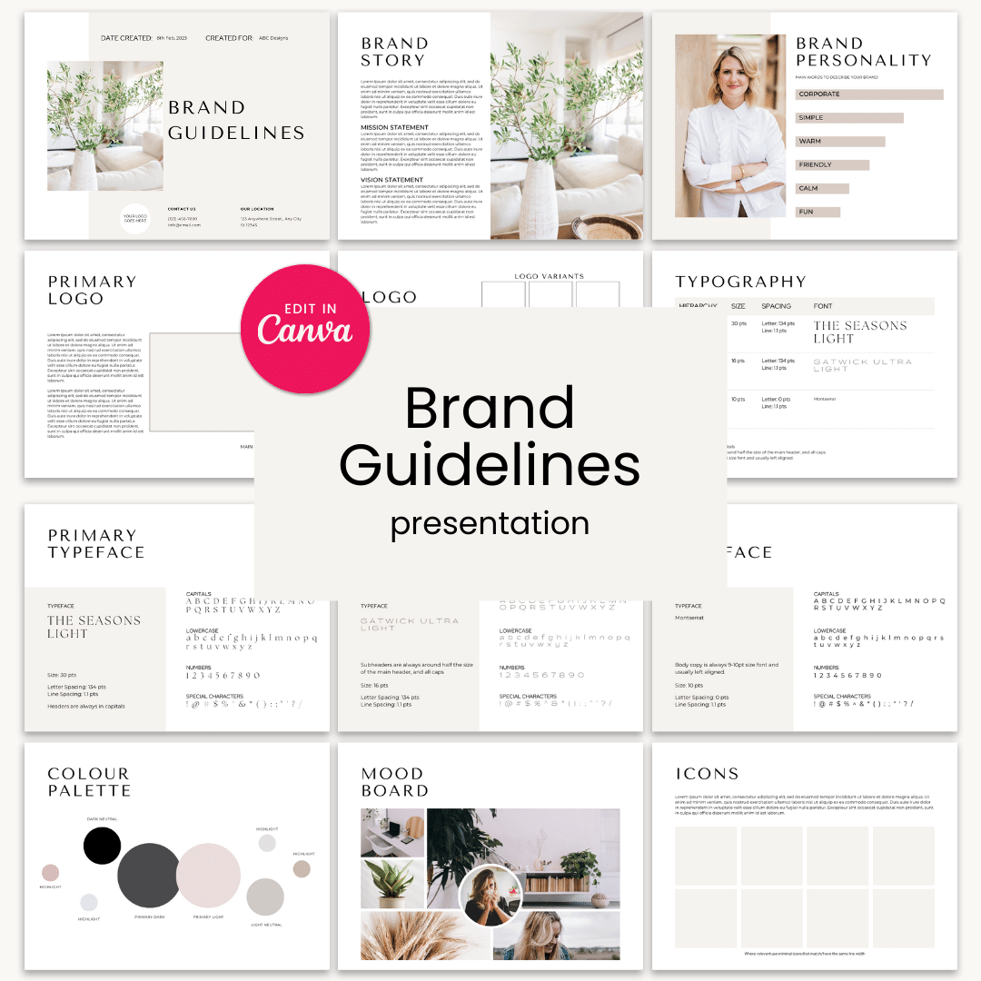 Brand Guidelines Template Product Images 2