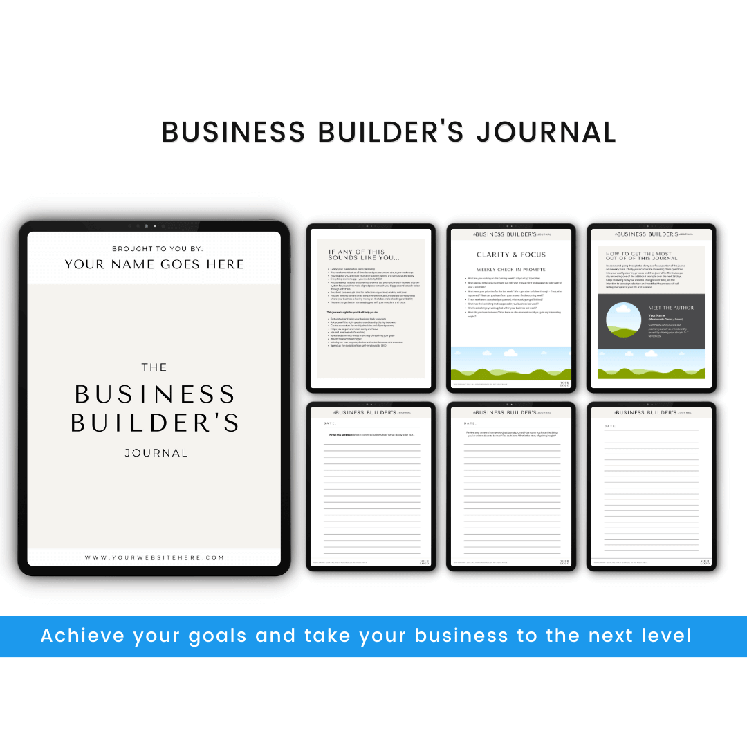 Business Builders Journal Product Images
