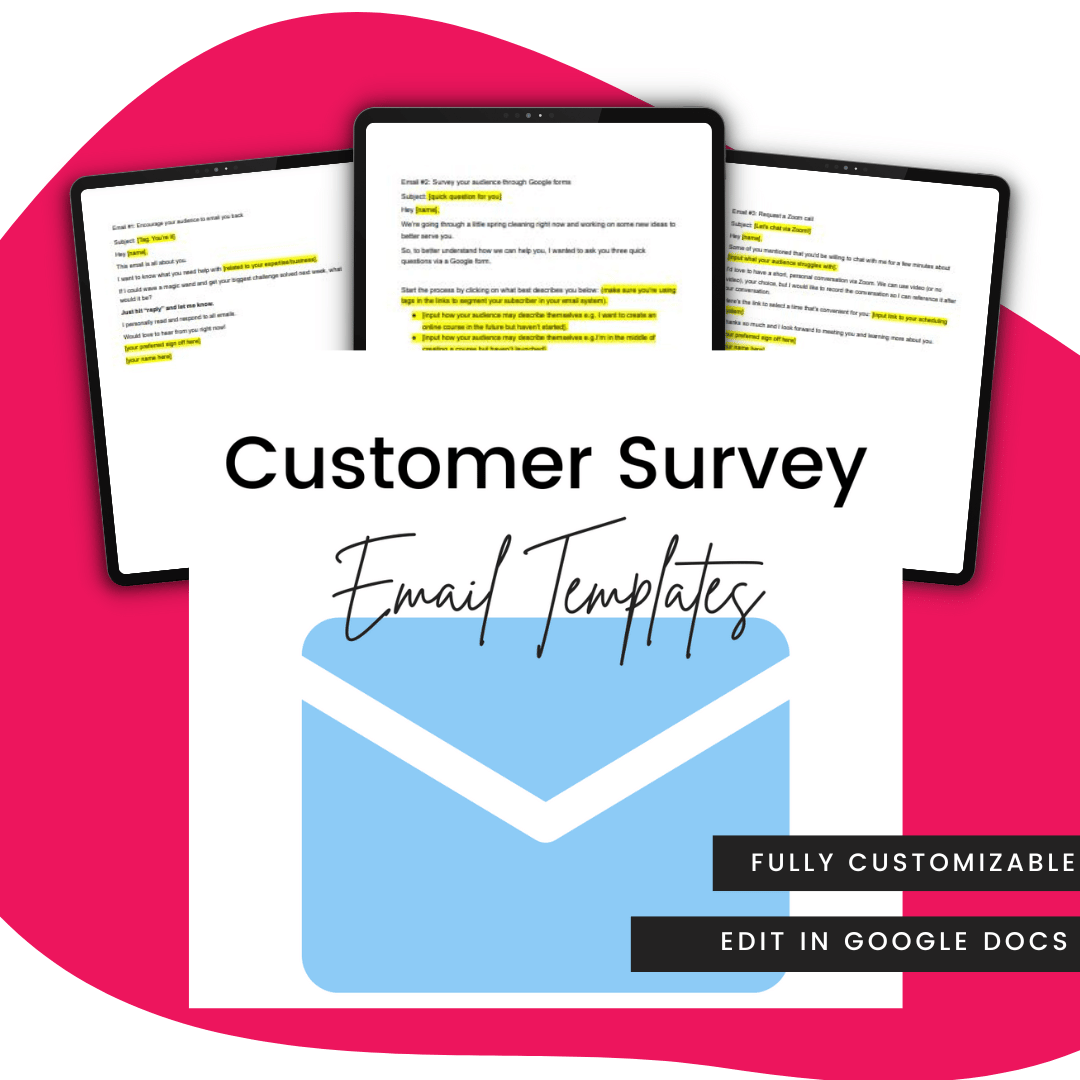 Customer Survey Email Templates