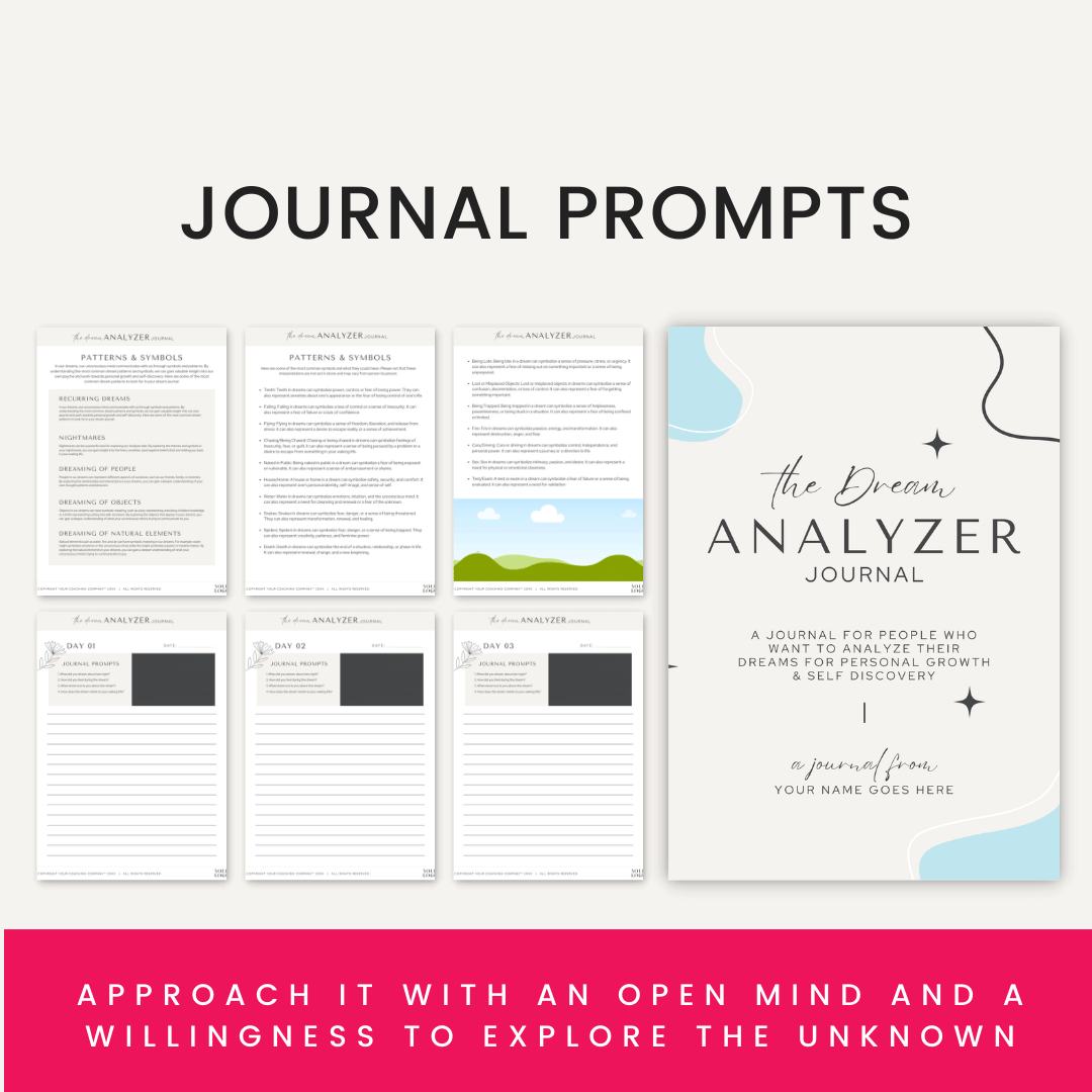 Dream Analyzer Journal Prompts