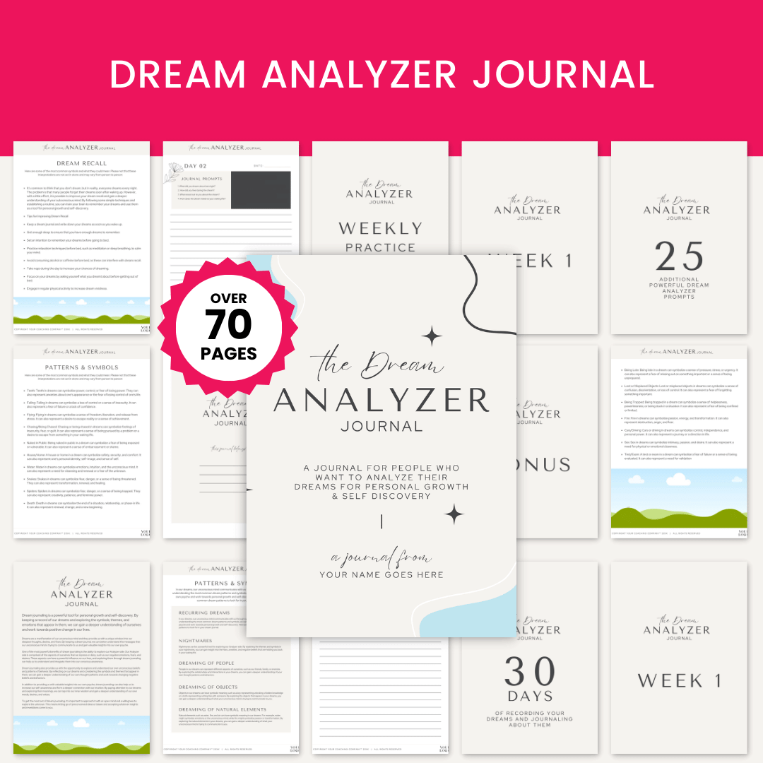 Dream Analyzer Journal Product Images