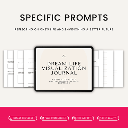 Dream Life Visualization Journal Specific Prompts For Better Future