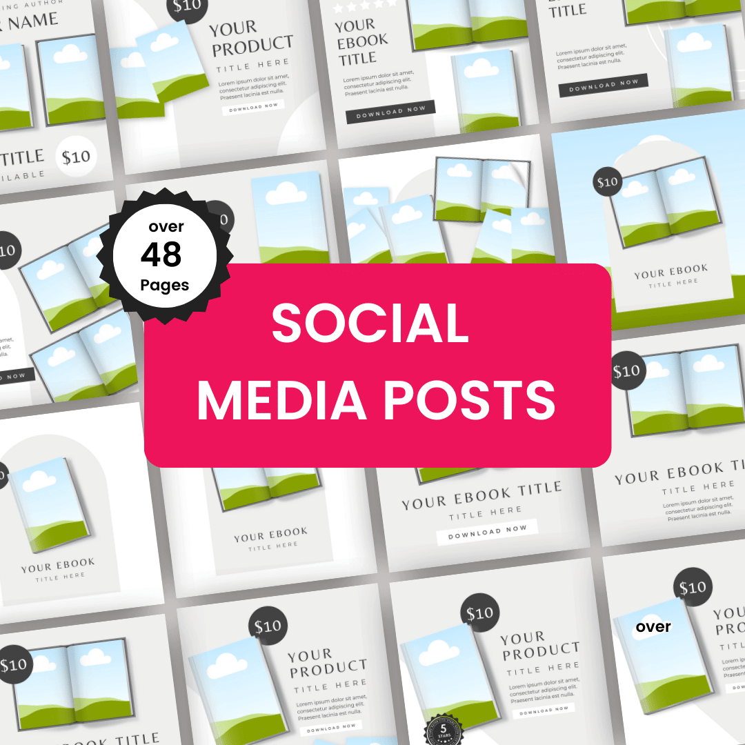 EBook Template Promo Bundle Social Media Posts