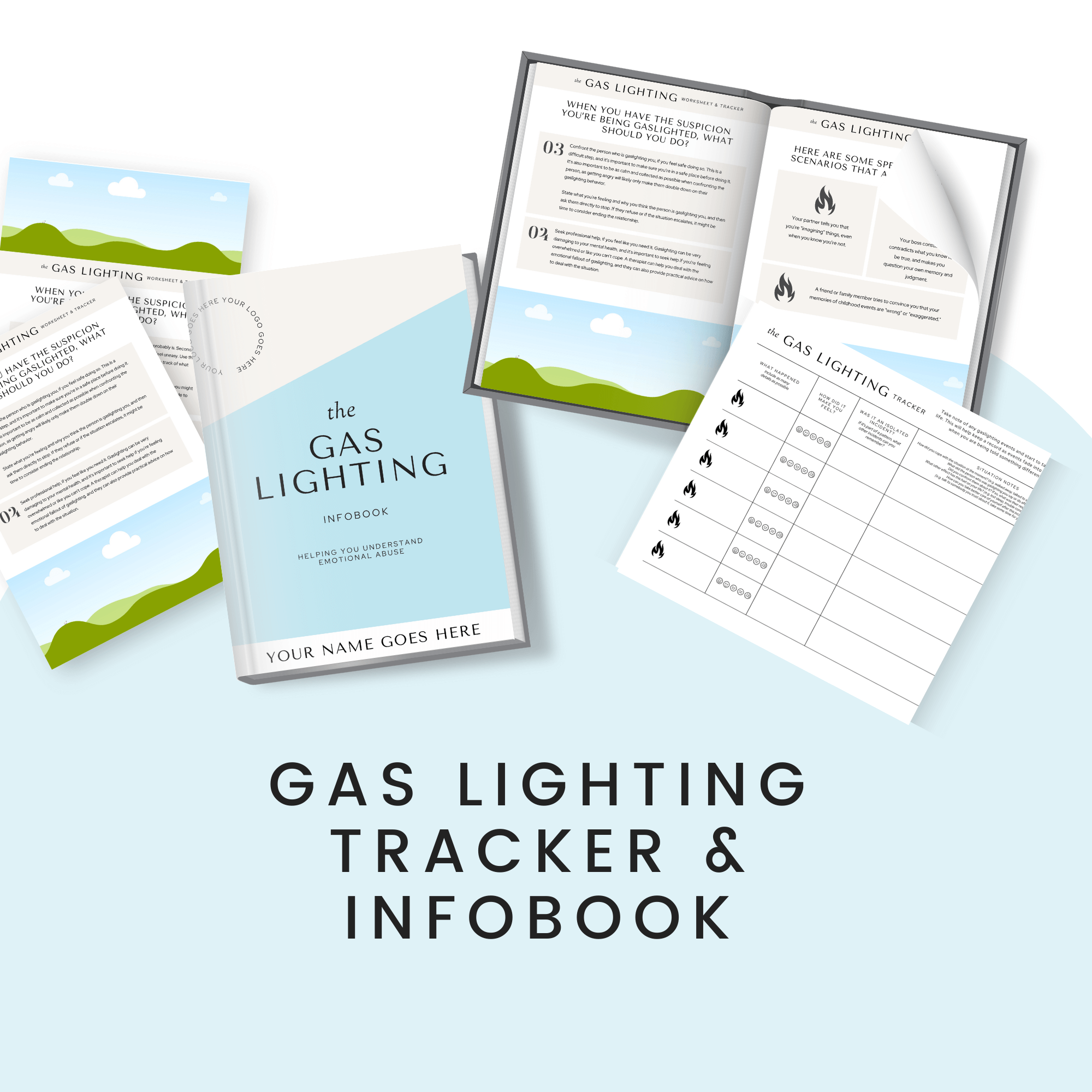 Gas Lighting Tracker &amp; Infobook Product Images