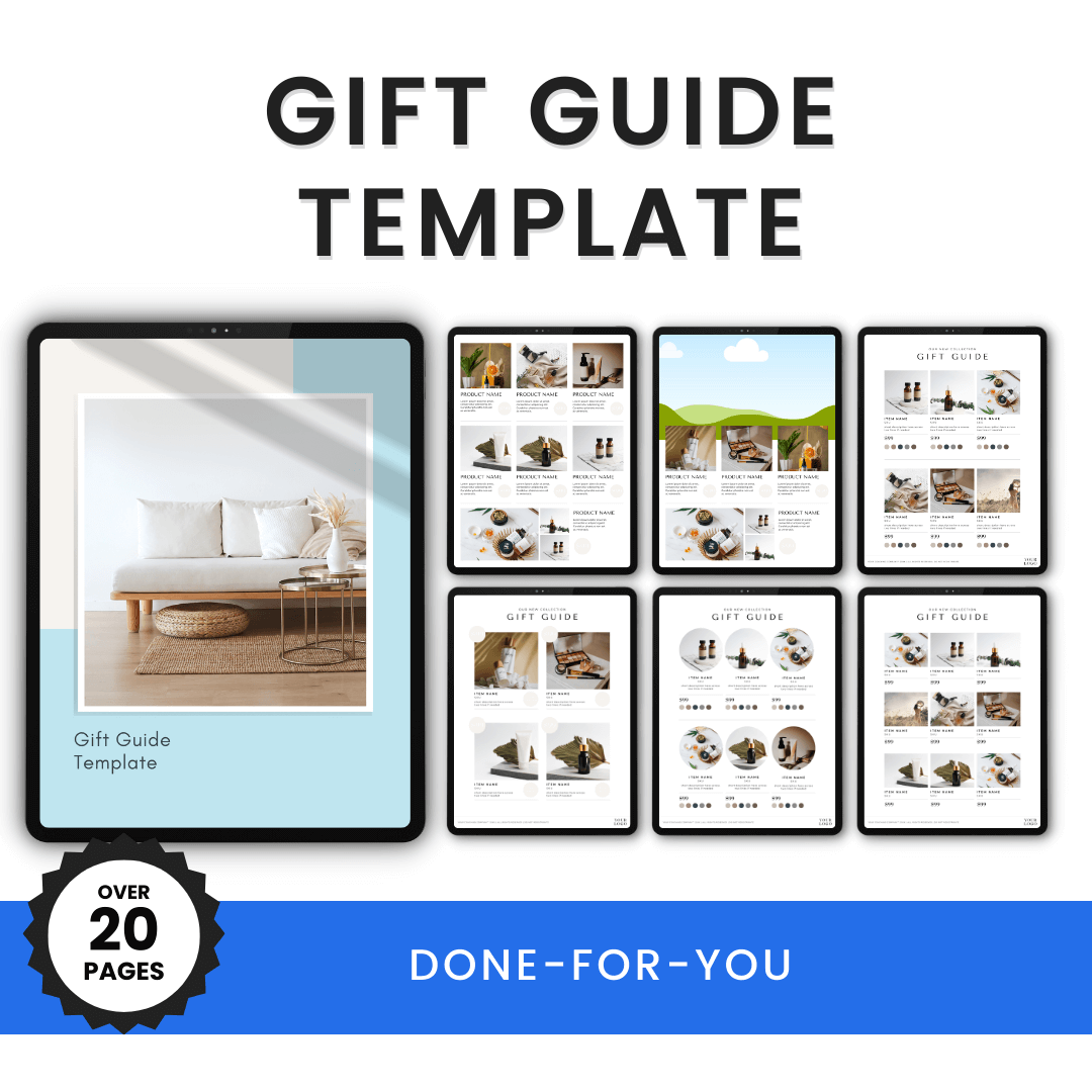 Gift Guide Template Product Images