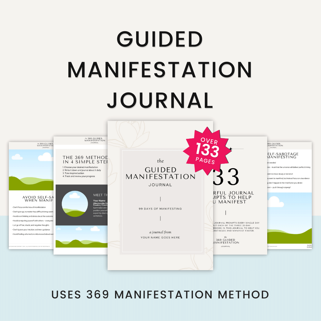 Guided Manifestation Journal Product Images