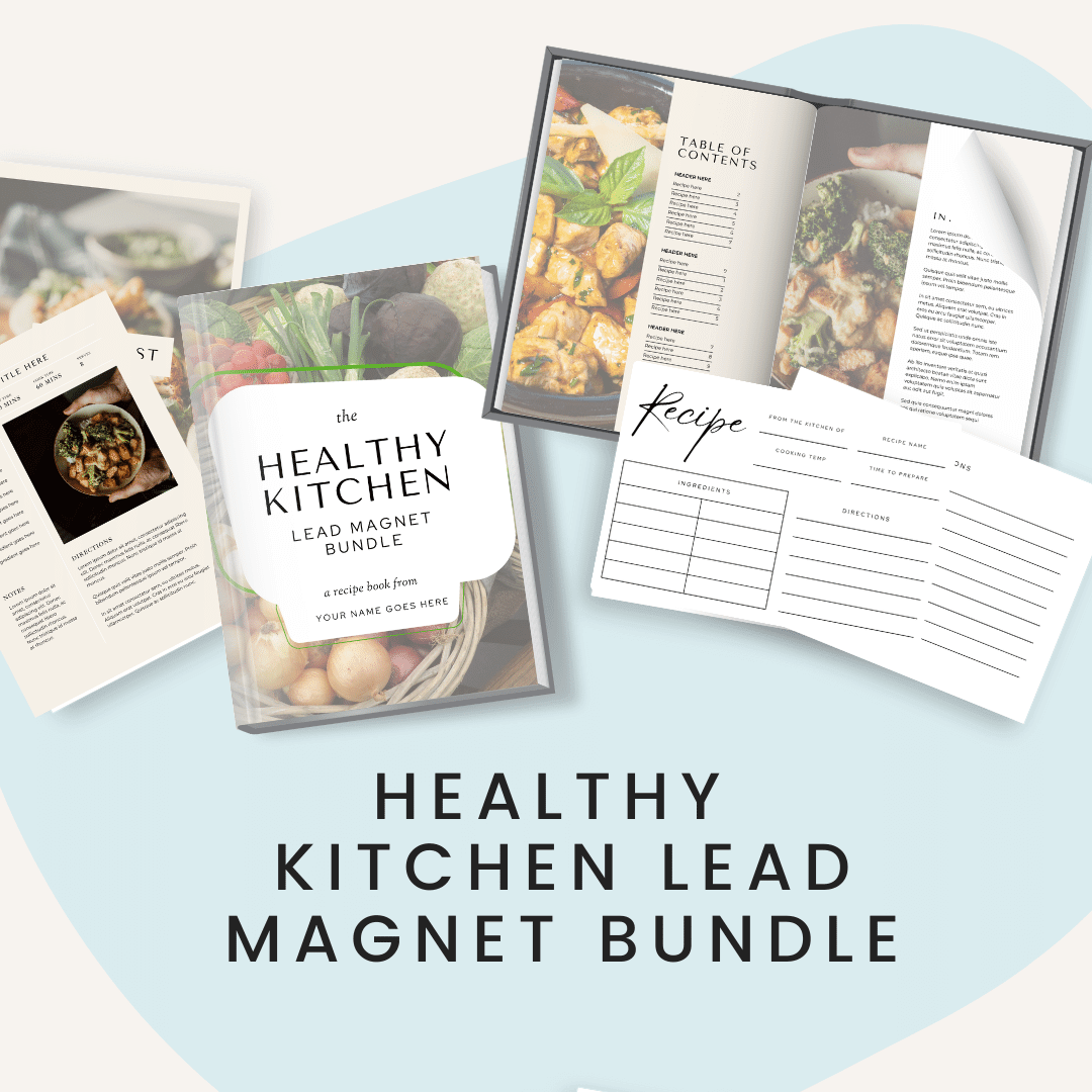 Healthy Kitchen Lead Magnet Bundle Product Images