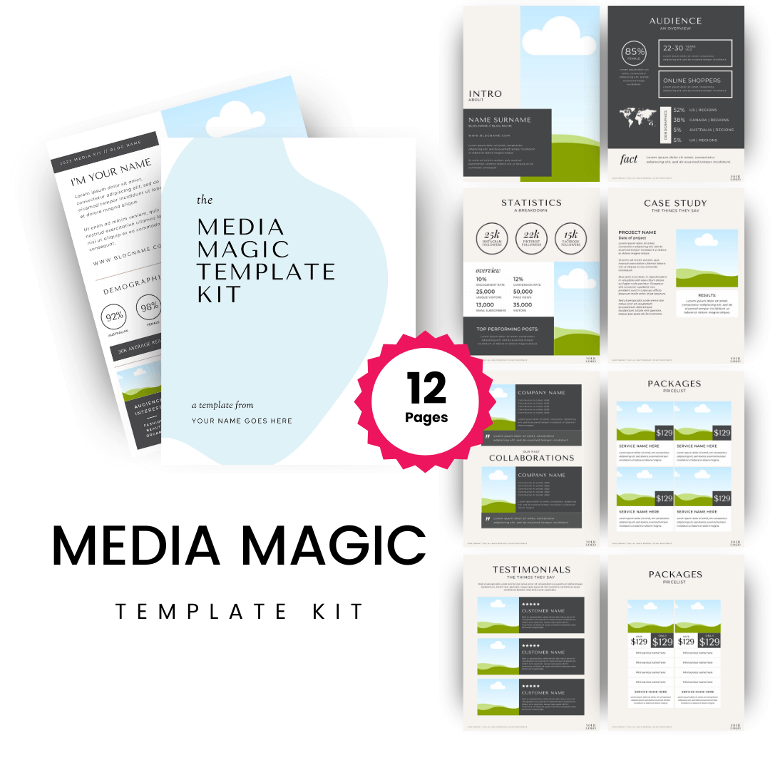 Media Magic Template Kit Images