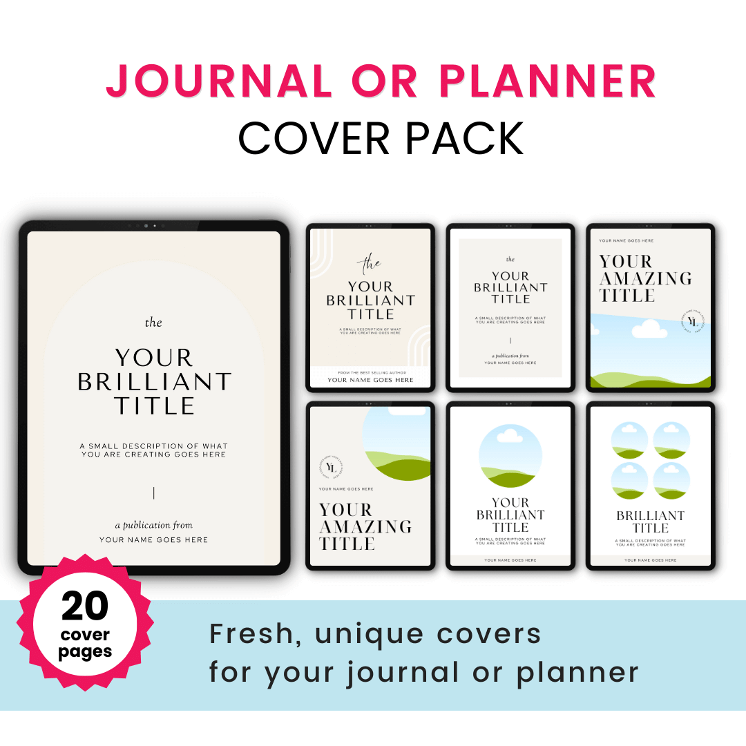 Journal Or Planner Cover Pack Images