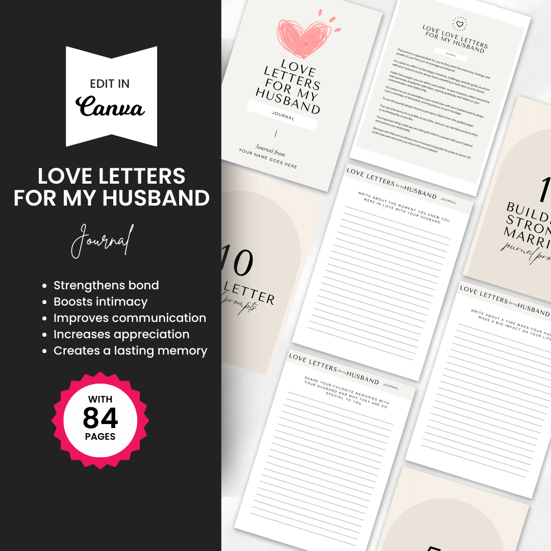 Love Letter Journal Bundle For My Husband