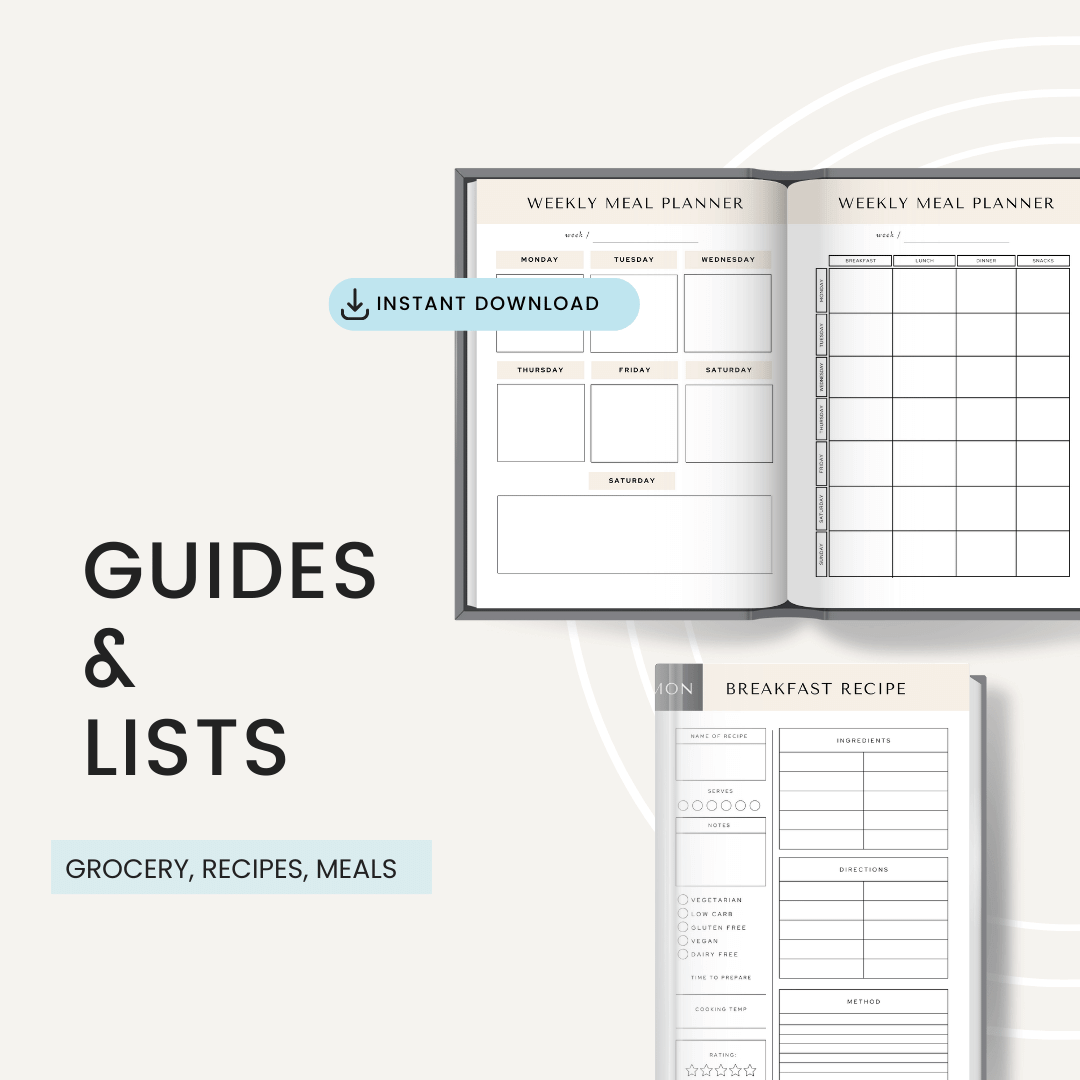 Meal Master Planner Guides and Lists