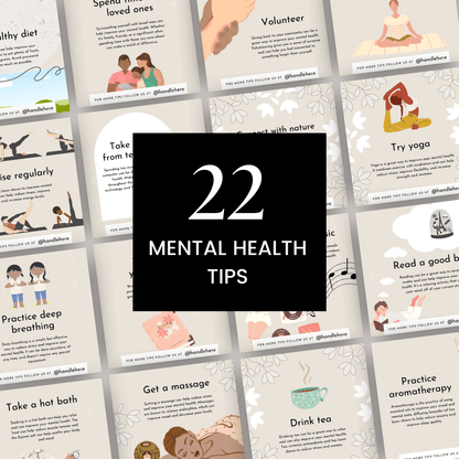 Mental Health Social Media Bundle 22 Templates