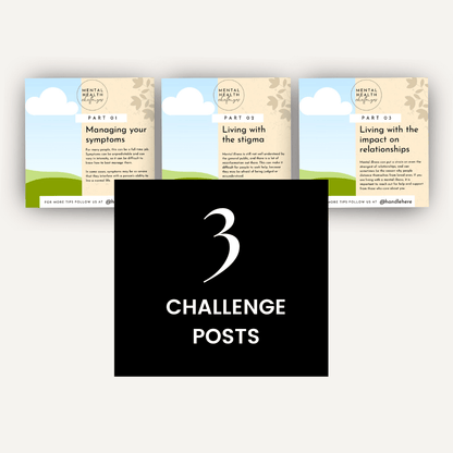 Mental Health Social Media Bundle 3 Challenge Posts