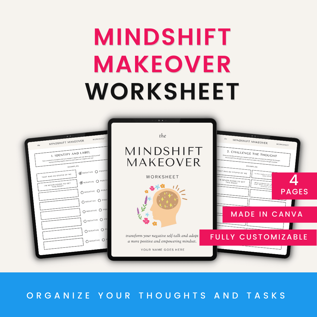 Mindshift Makeover Worksheet Product Images