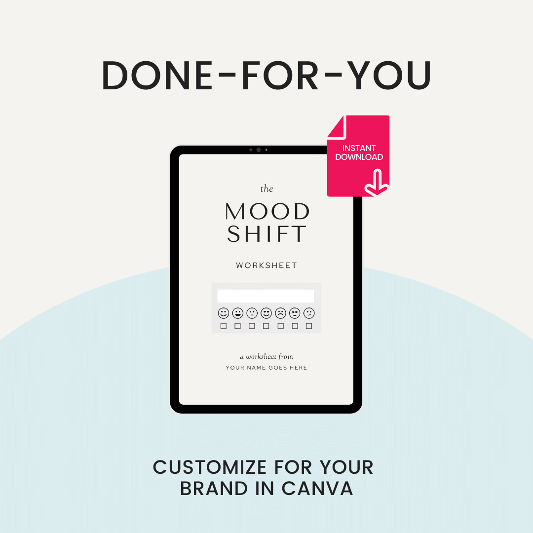 Mood Shift Worksheet Done For You Image