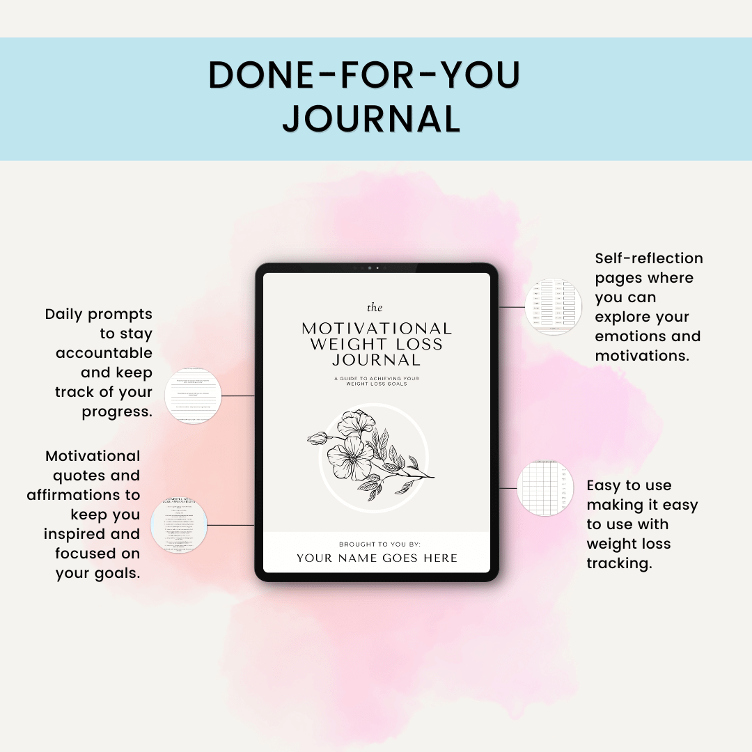 Motivational Weight Loss Journal For Women Weight Loss Routine And Journal