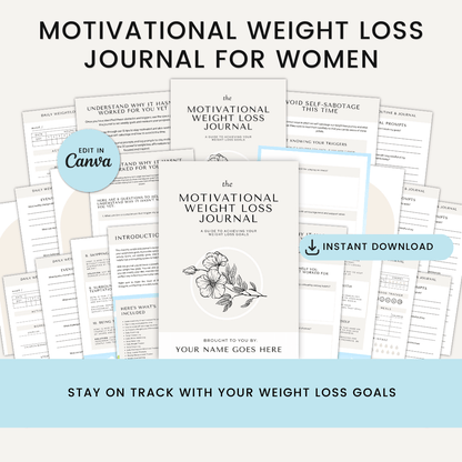 Motivational Weight Loss Journal For Women Product Images