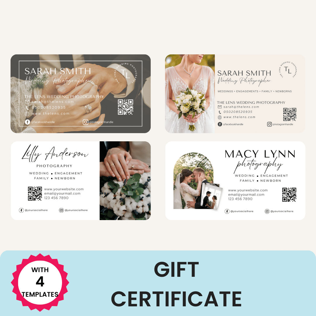     Photographer_Marketing Toolkit Gift Certificate Template