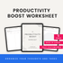 Productivity Boost Worksheet Product Images