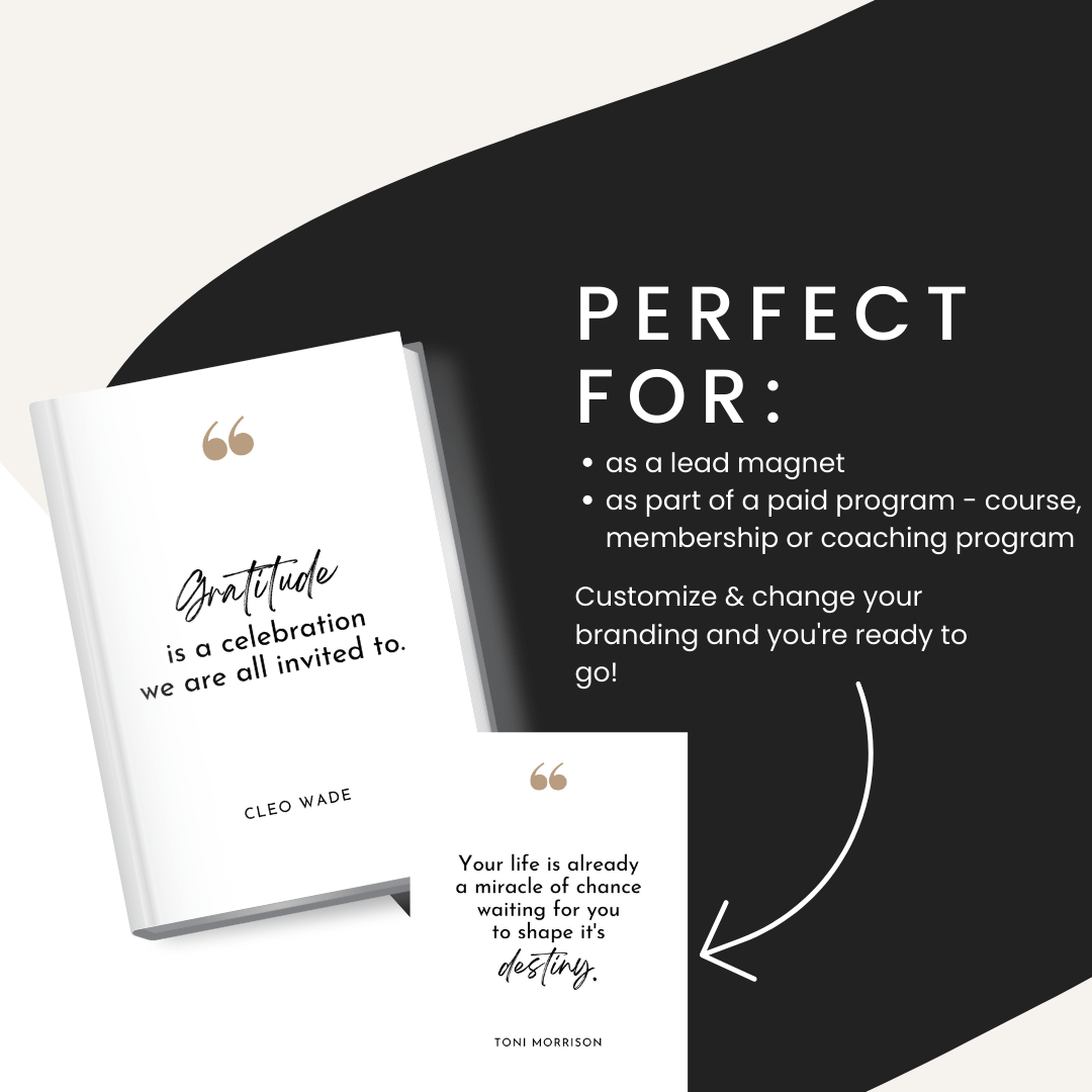 Reflection Cards Perfect For Lead Magnet And Paid Program