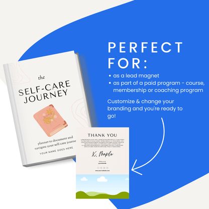 Self Care Journey Planner Perfect For Lead Magnet And_Paid Program