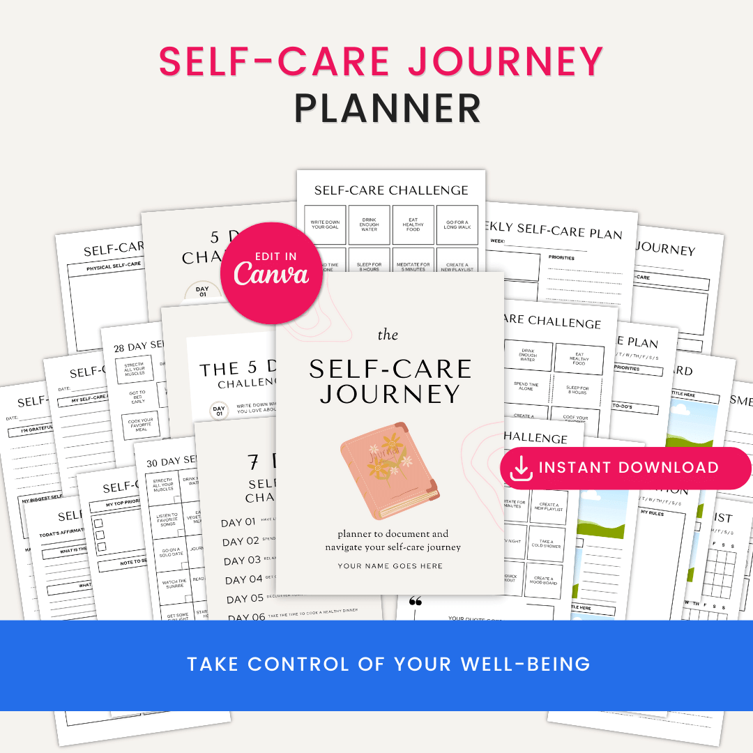 Self Care Journey Planner Product Images