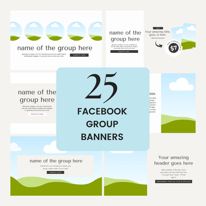 Social Buzz Bundle Facebook Group Banners