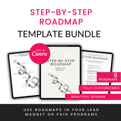Step by Step Roadmap Template Bundle Product Images