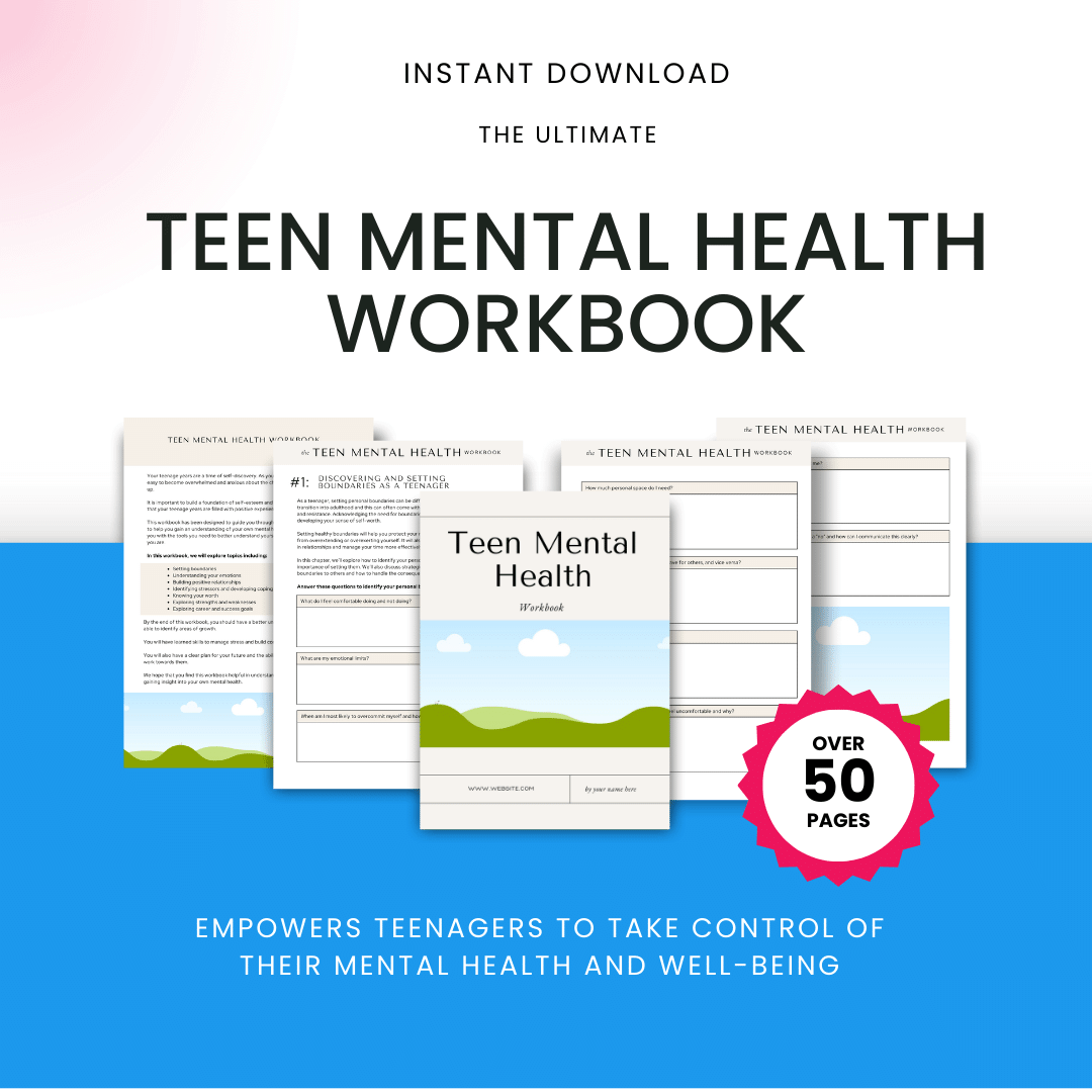 Teen Mental Health Workbook Product Images