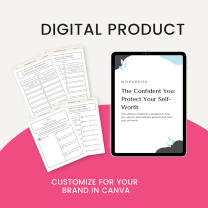 The_Confident_You_Protect_Your_Self_Worth_Workbook_Digital_Product _Customize_In_Canva