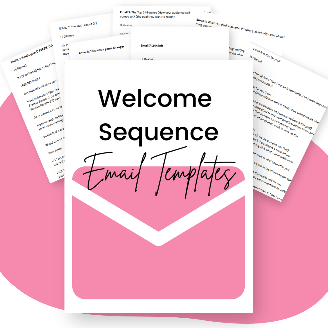 Welcome Sequence Email Templates