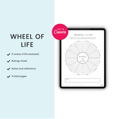 Wheel Of Life Worksheet Areas Of Life