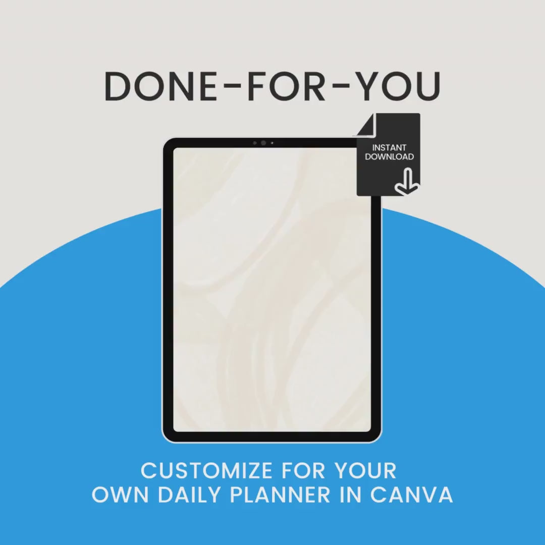 Build Your Own Daily Planner Template Done For You Video