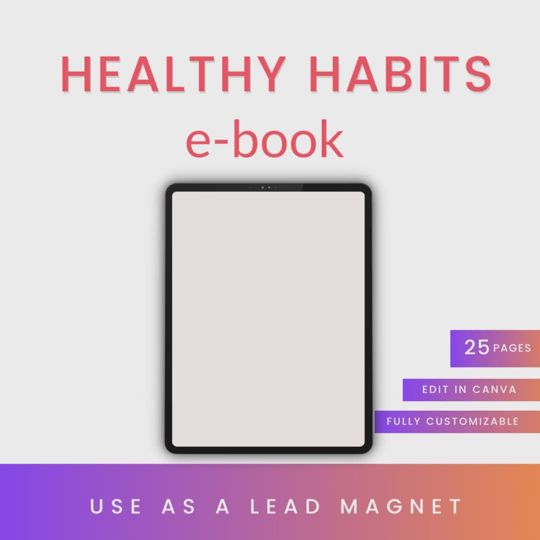 Healthy Habits eBook Video Images
