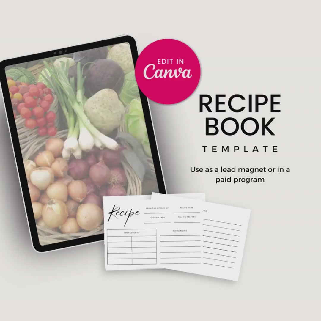 Healthy Kitchen Lead Magnet Bundle Recipe Book Video