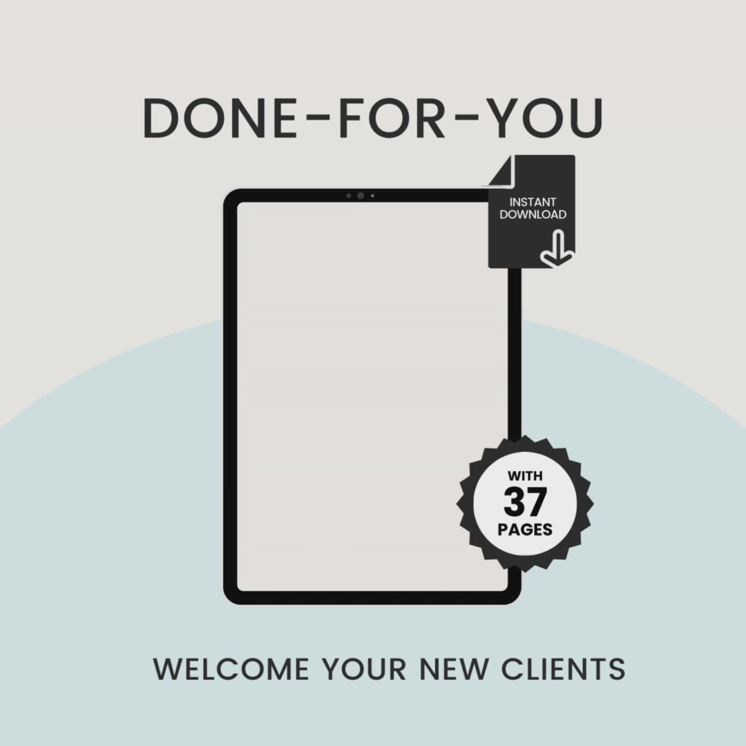 Client Welcome Packet Done For You Video